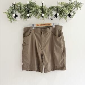 Prana men's zio brown shorts athletic outdoor size 38 VV5199